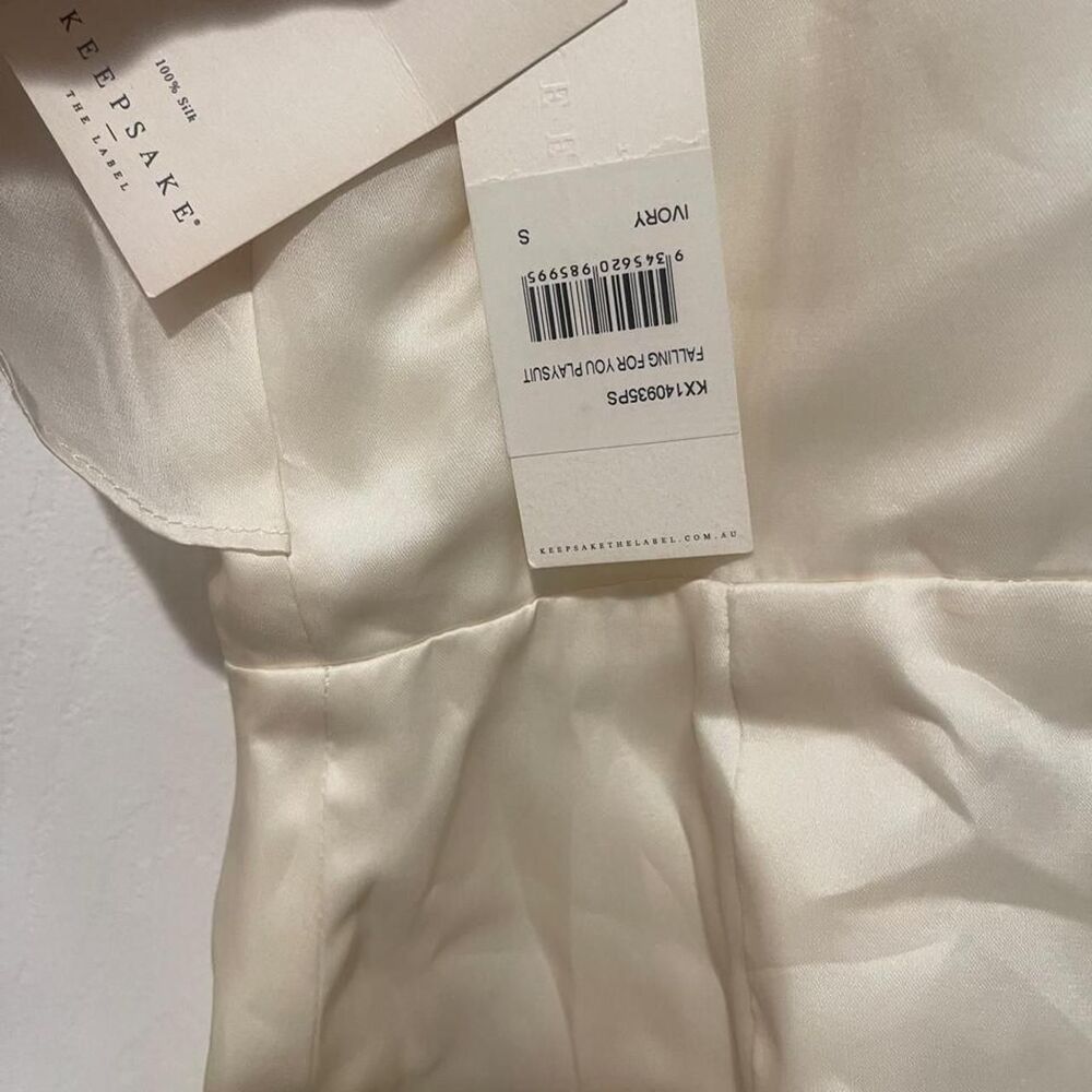 Keepsake the label Women's Cream and White Playsuit-romper - Picture 4 of 5
